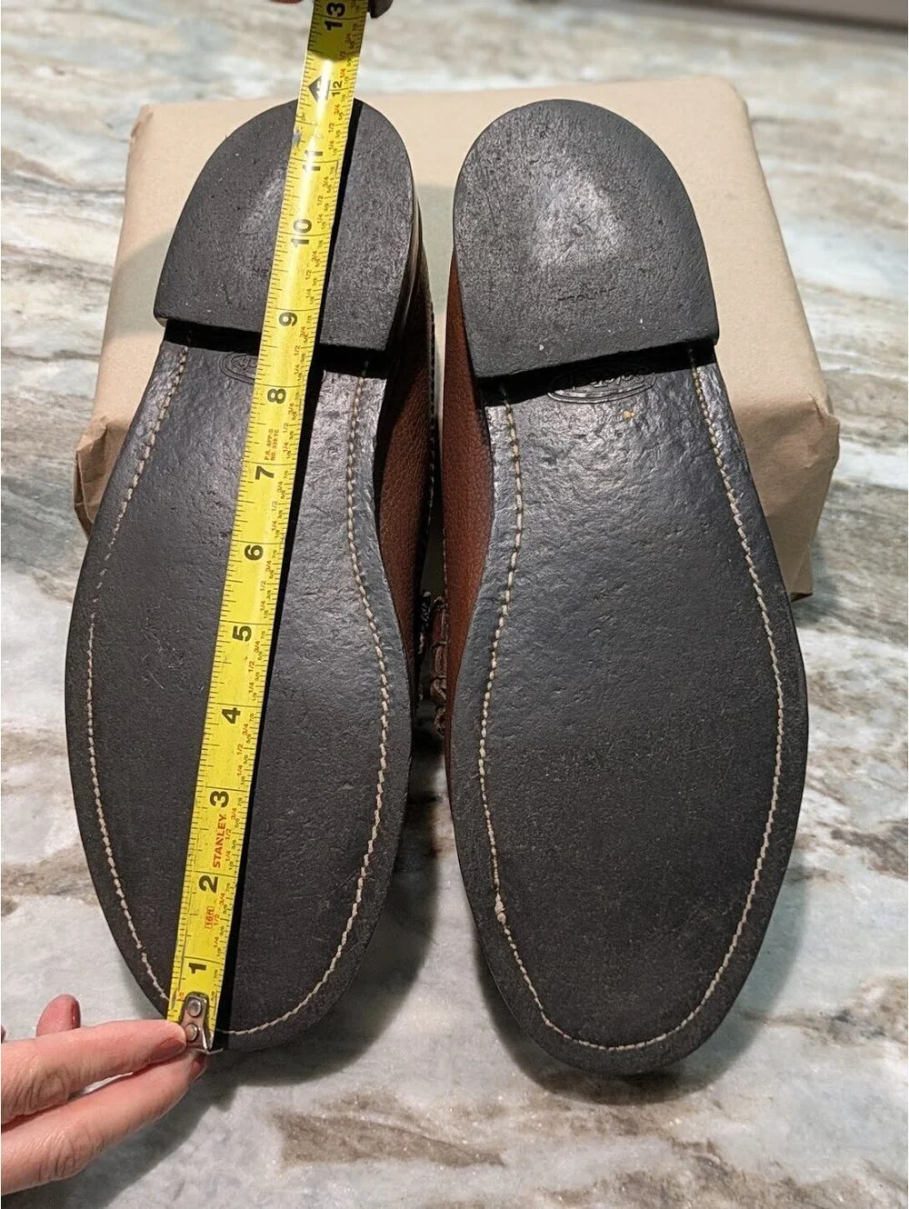 L.L. Bean Leather Slip‑On Shoes Brown | Comfy | classic everyday ease GUC